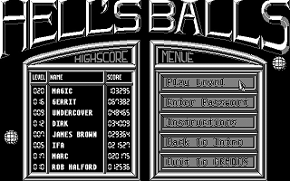 Hell's Balls atari screenshot